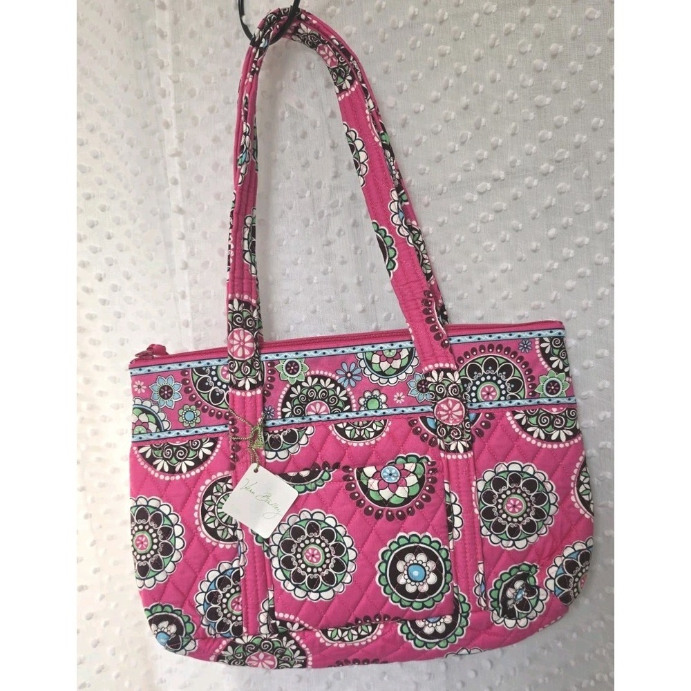 Vintage Vera‎ Bradley Betsy Pink Cupcake Pattern  15x13 Tote Bag  NWT